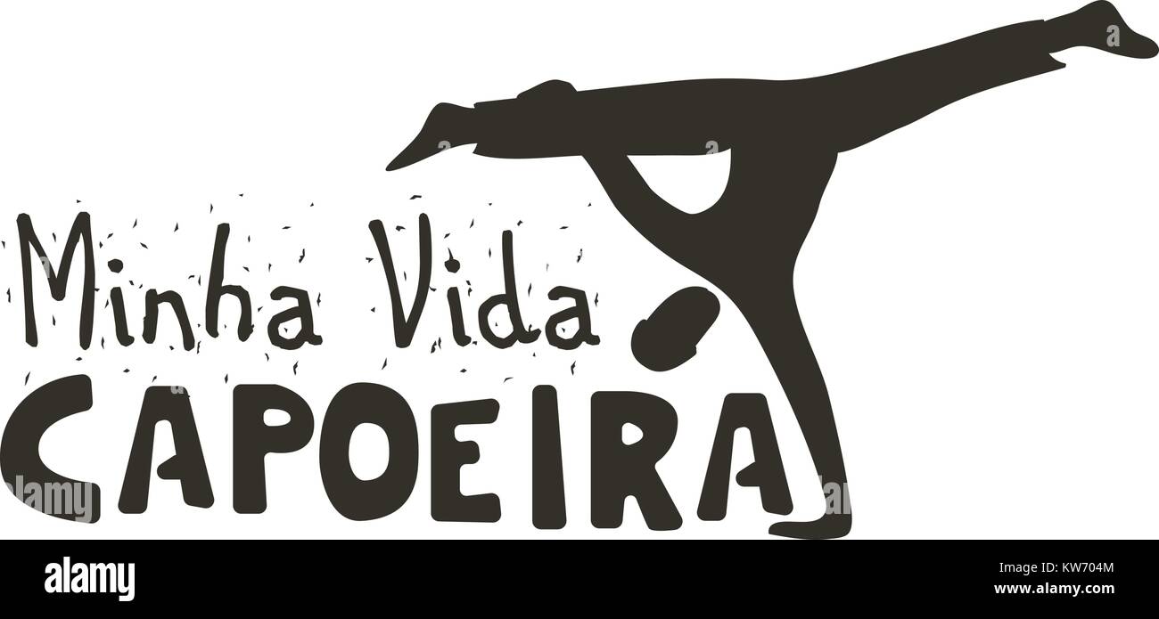 La musica della Capoeira poster Illustrazione Vettoriale