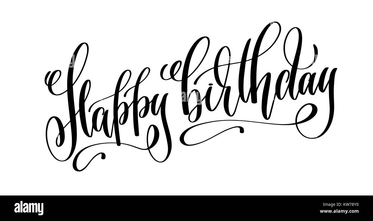 Scritte a mano happy birthday immagini e fotografie stock ad alta risoluzione - Alamy
