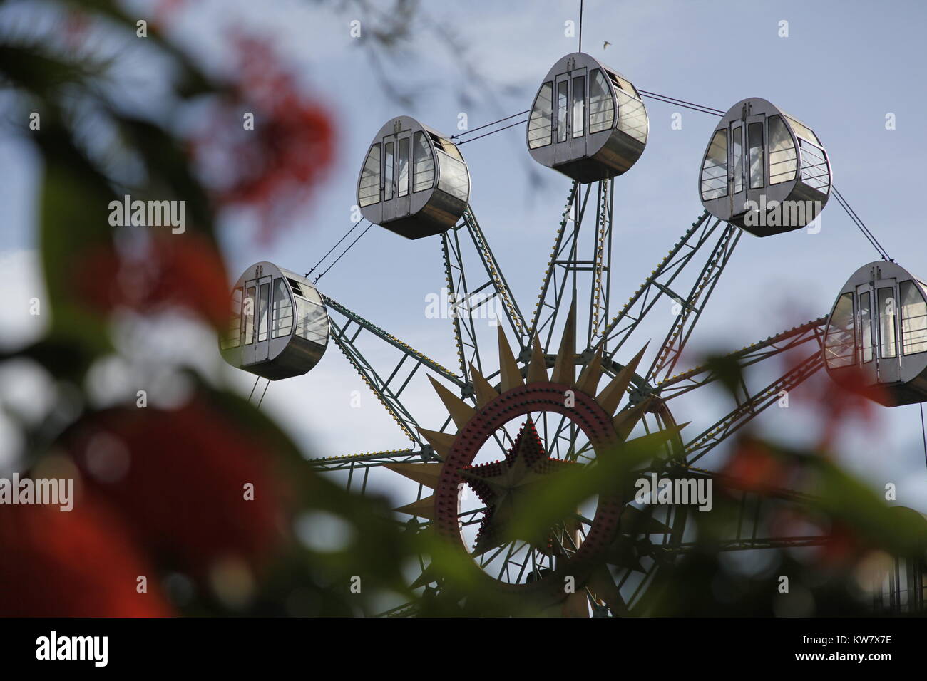 Ruota panoramica Ferris, il parco a tema. Bangladesh Foto Stock