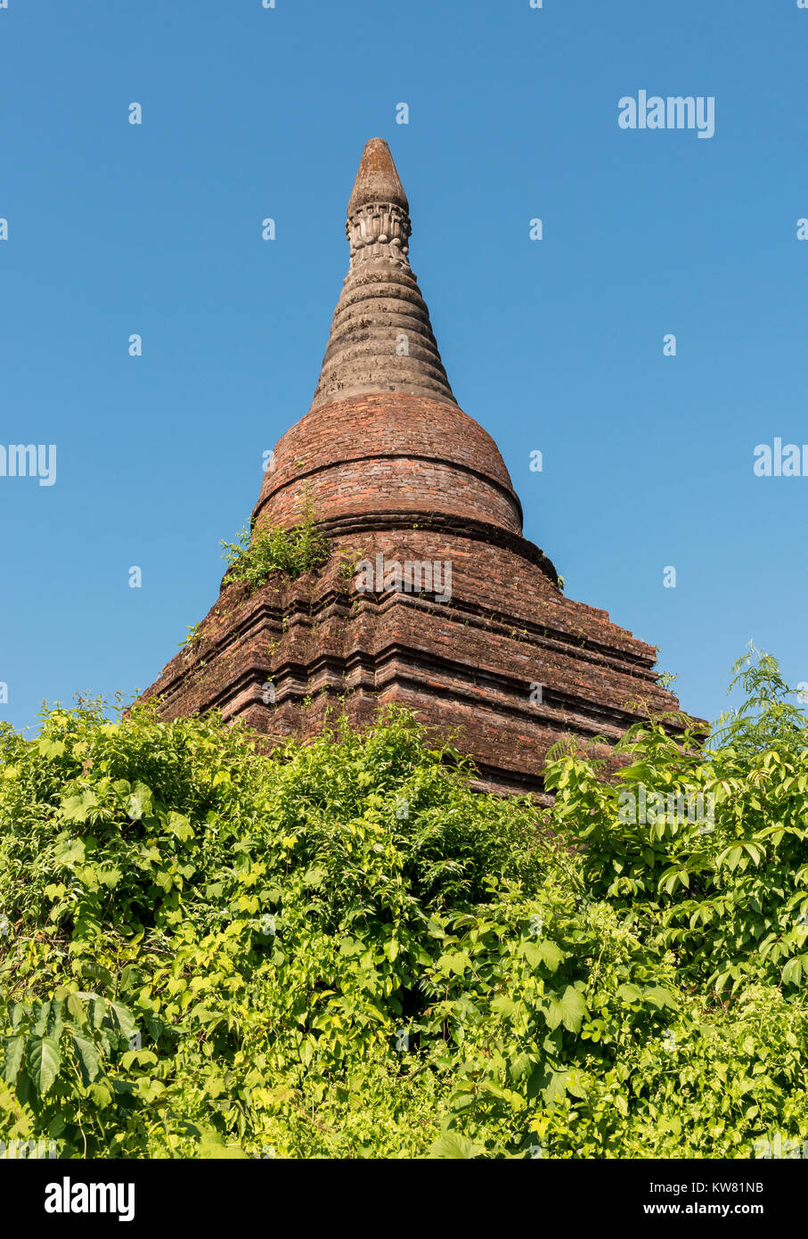 Stupa al Shwegudaung Hill, Mrauk U, Birmania (Myanmar) Foto Stock