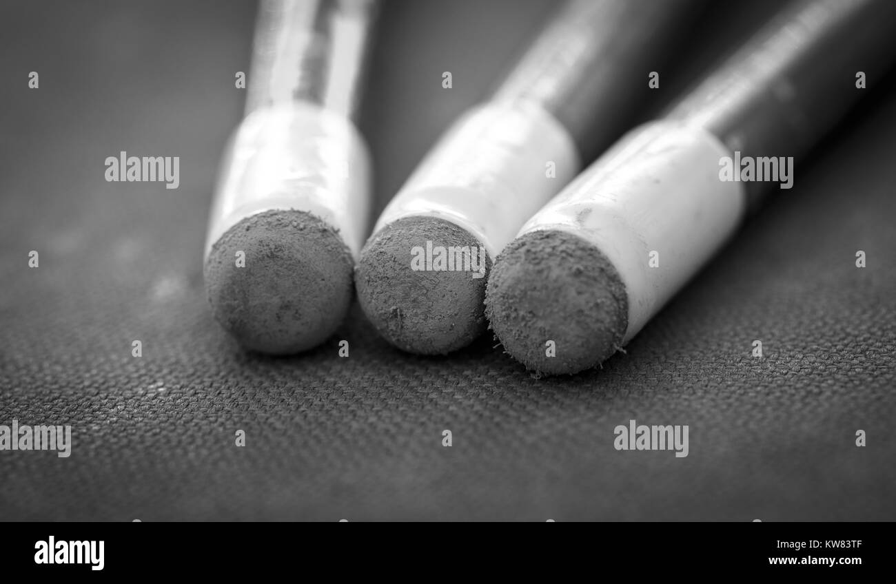 Close up bastoni da biliardo Foto Stock