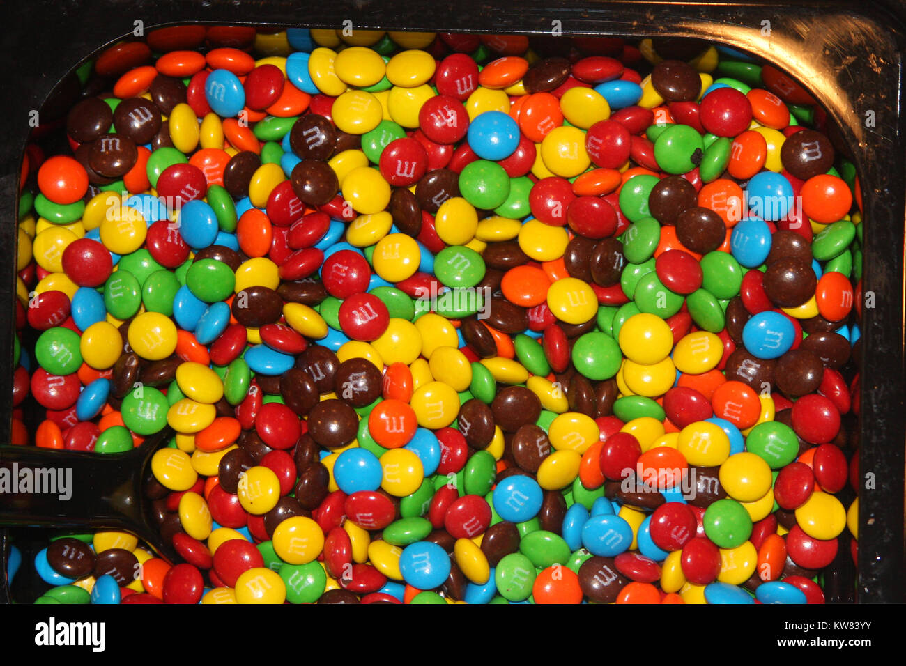 M&Ms caramelle disponibile come topping Foto Stock