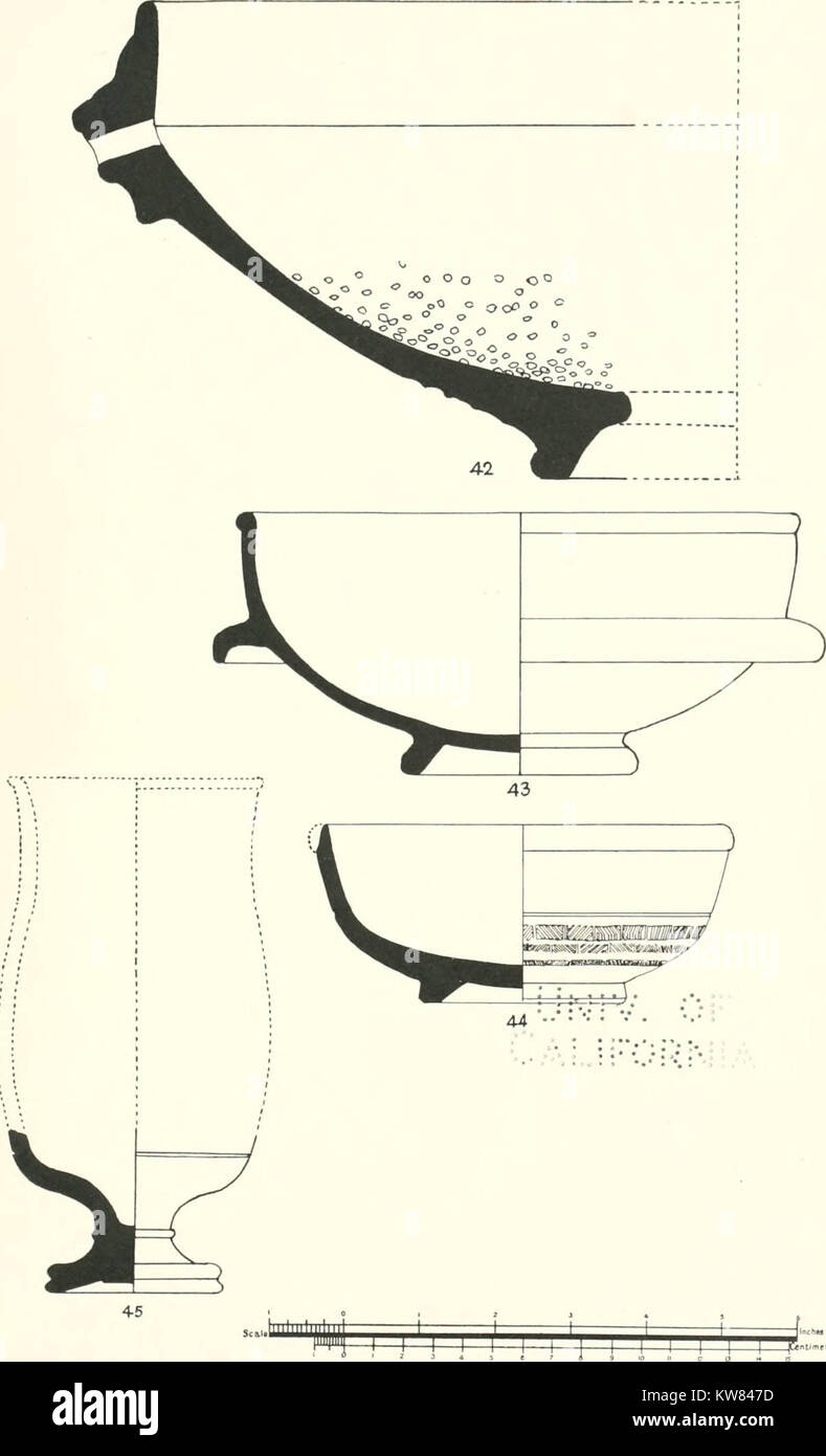 'L'ceramiche trovato a Silchester : un account descrittivo della ceramica recuperati durante gli scavi sul sito dell'Romano-British città di Calleva Atrebatum a Silchester, Hants., e depositato presso il Museo di lettura" (1916) Foto Stock