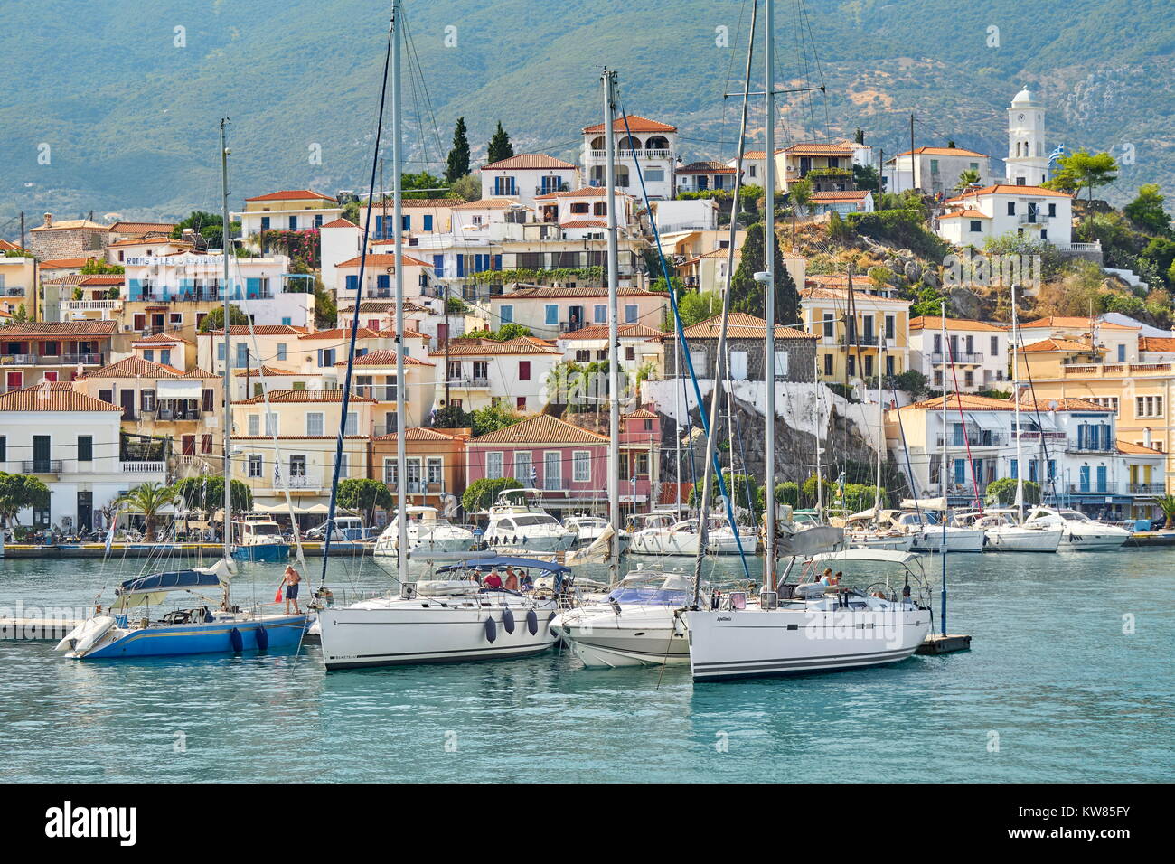 Poros Island, Argolide, Peloponneso, Grecia Foto Stock