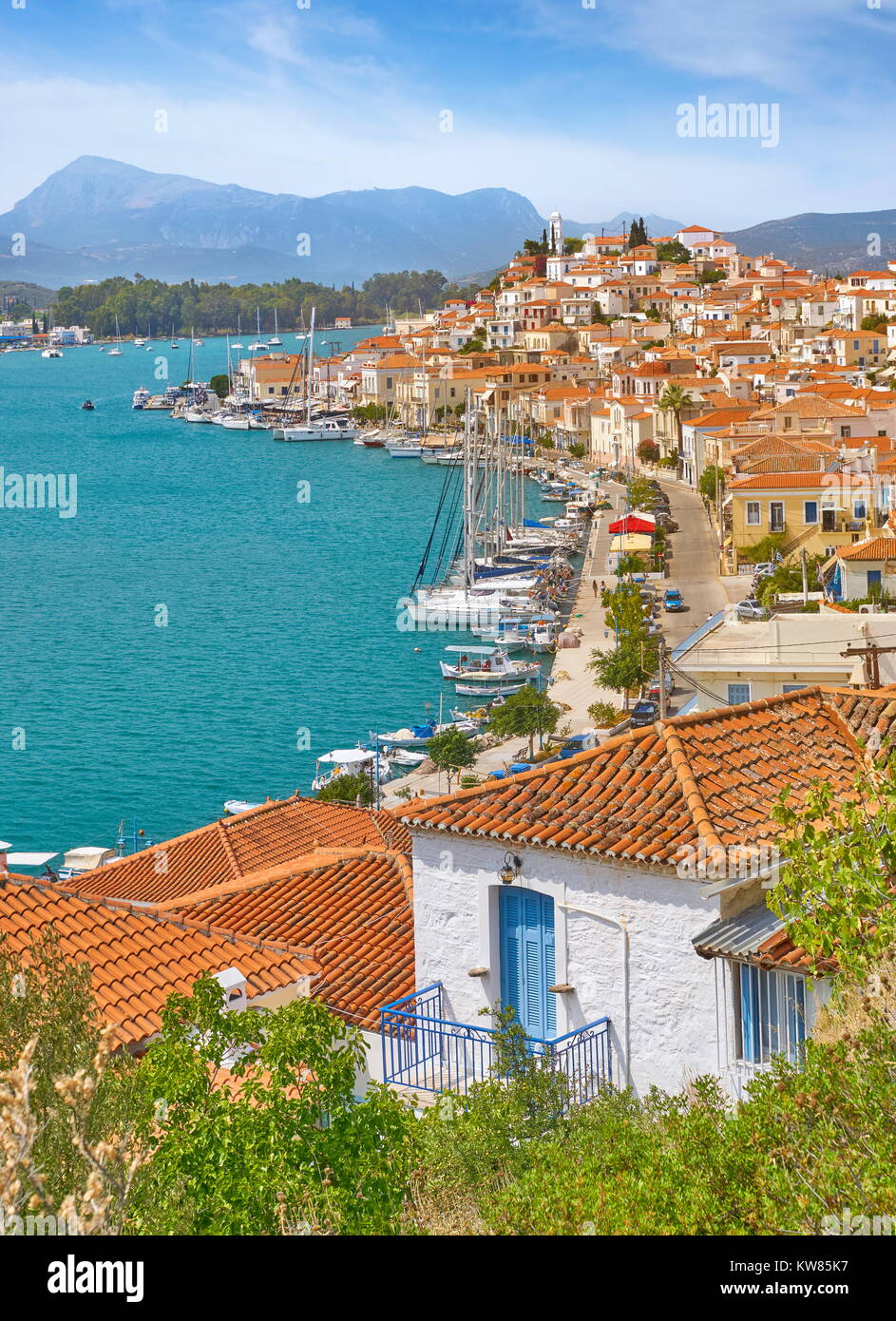 Poros Island, Argolide, Peloponneso, Grecia Foto Stock