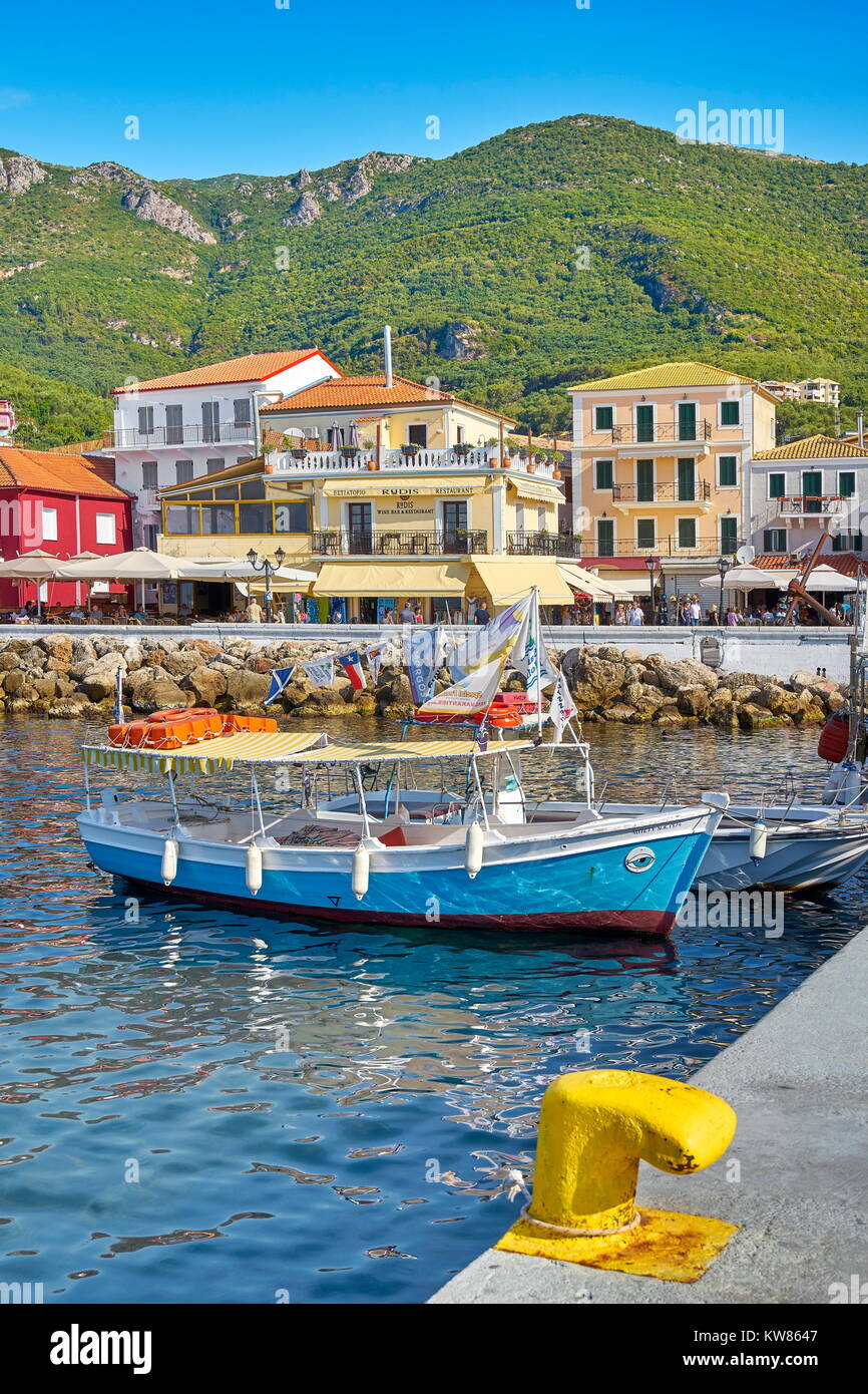 Parga, sulla costa ionica, Grecia Foto Stock