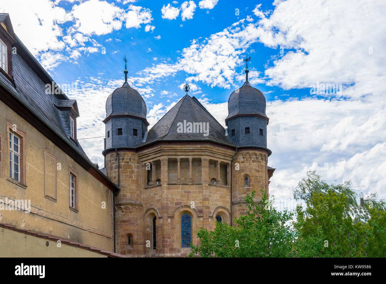 Il monastero cattolico Pfaffen-Schwabenheim vicino a Bad Kreuznach in Rhine-Hesse, Germania Foto Stock