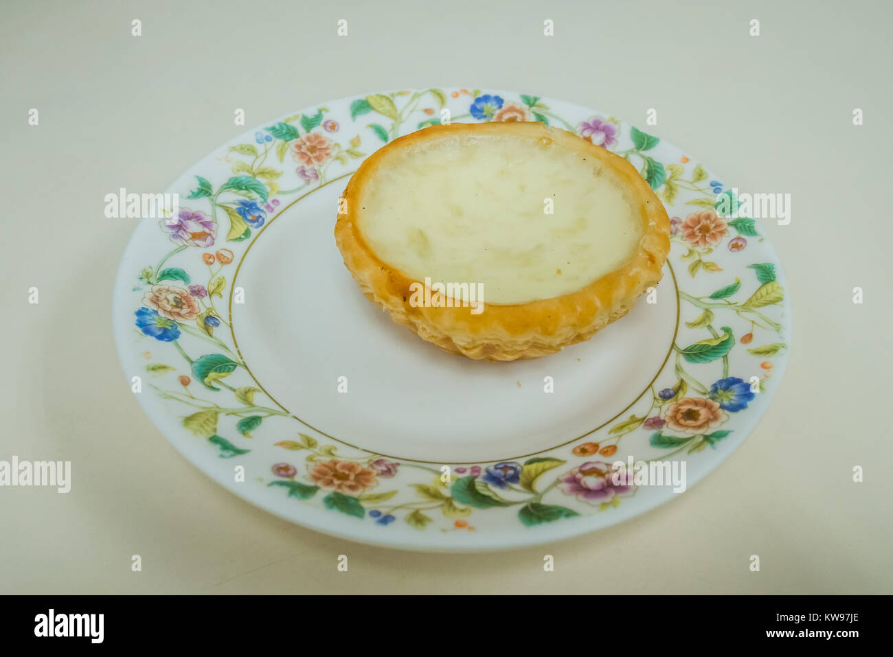 Nido di uccelli egg tart a Macau Foto Stock