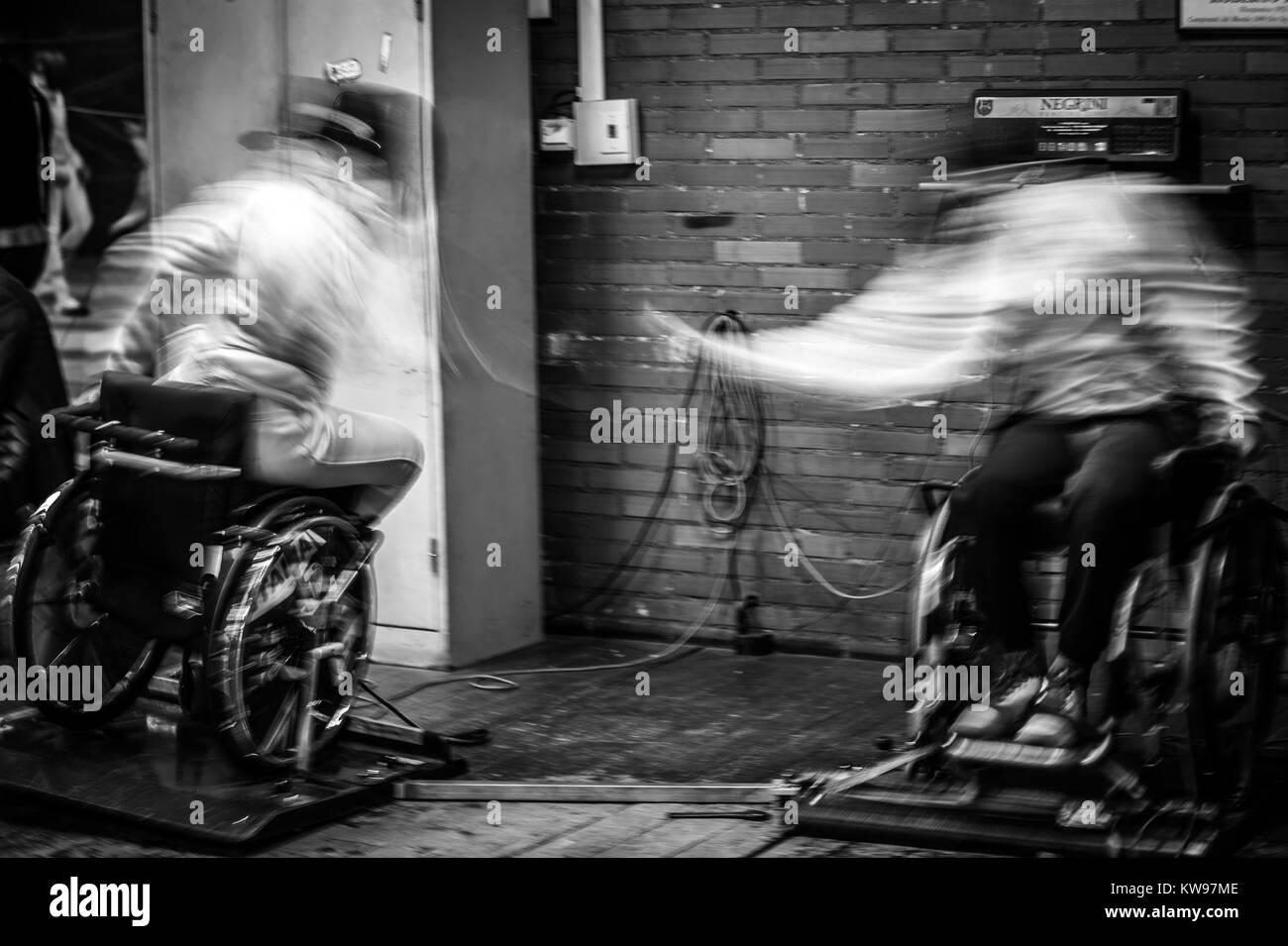 Olimpic e formazione paraolimpic Foto Stock