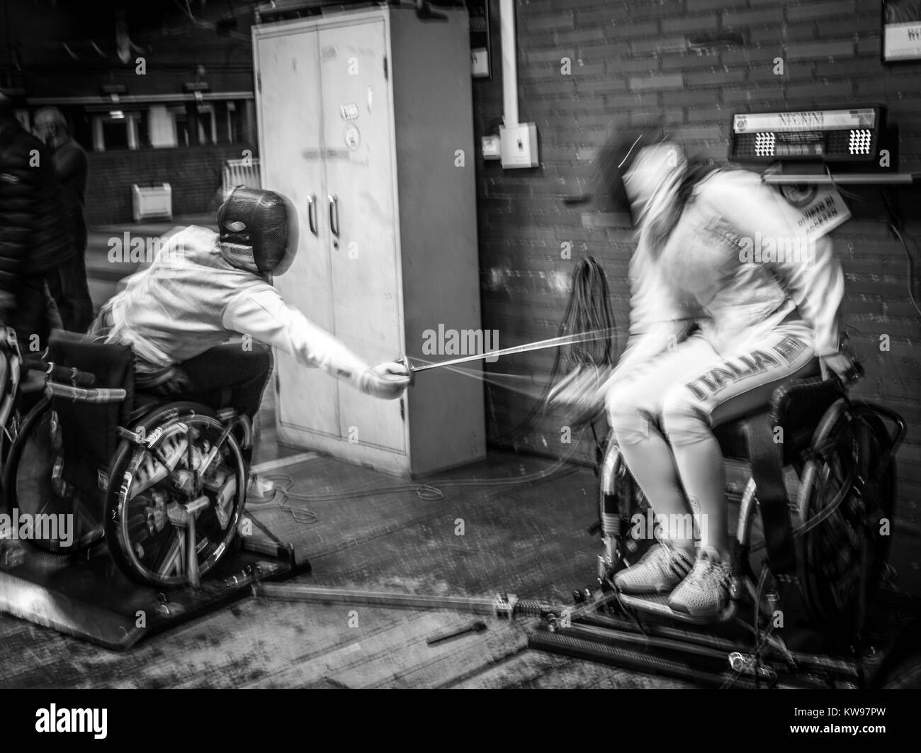 Olimpic e formazione paraolimpic Foto Stock