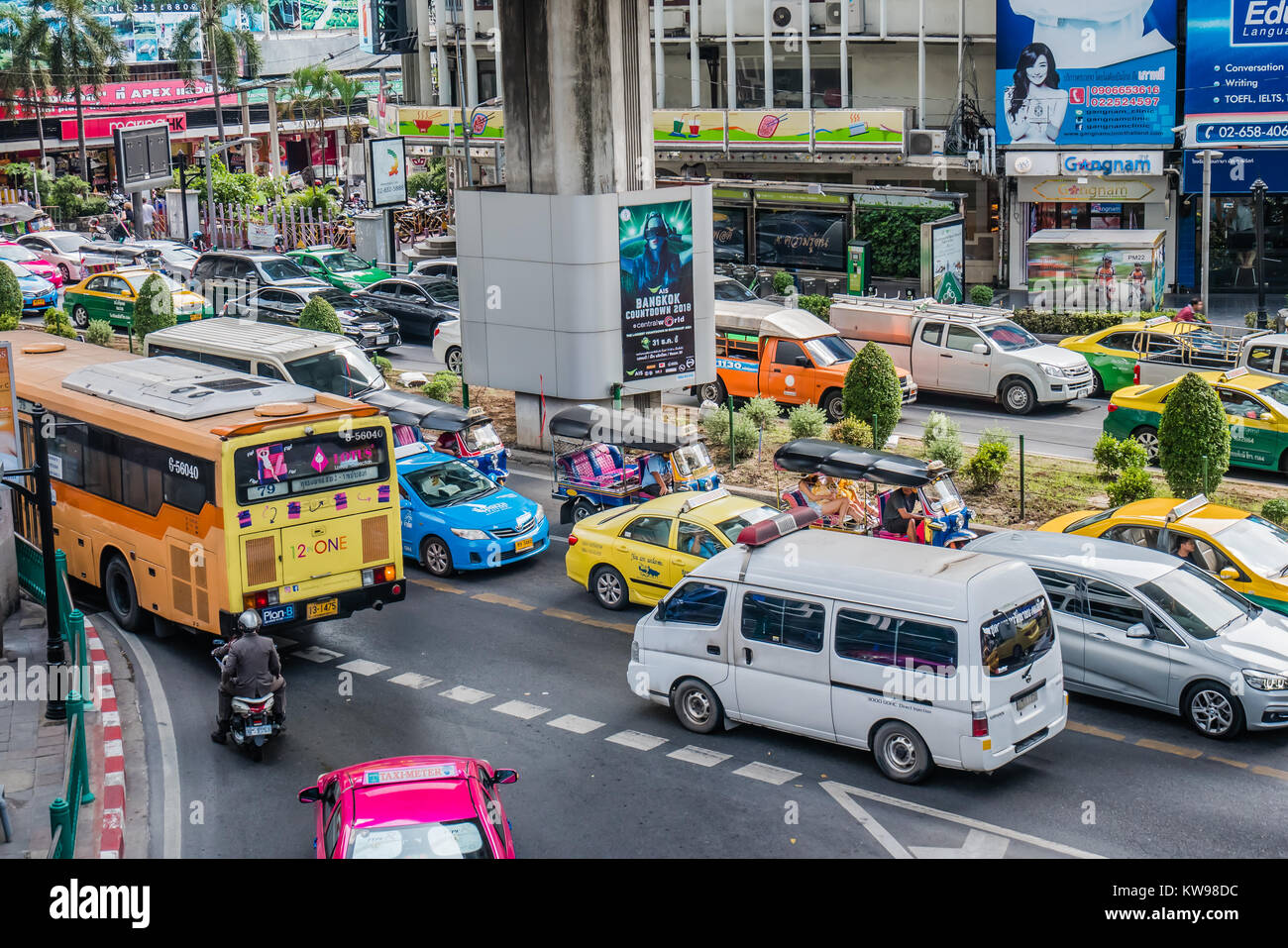 Bangkok la congestione del traffico Foto Stock