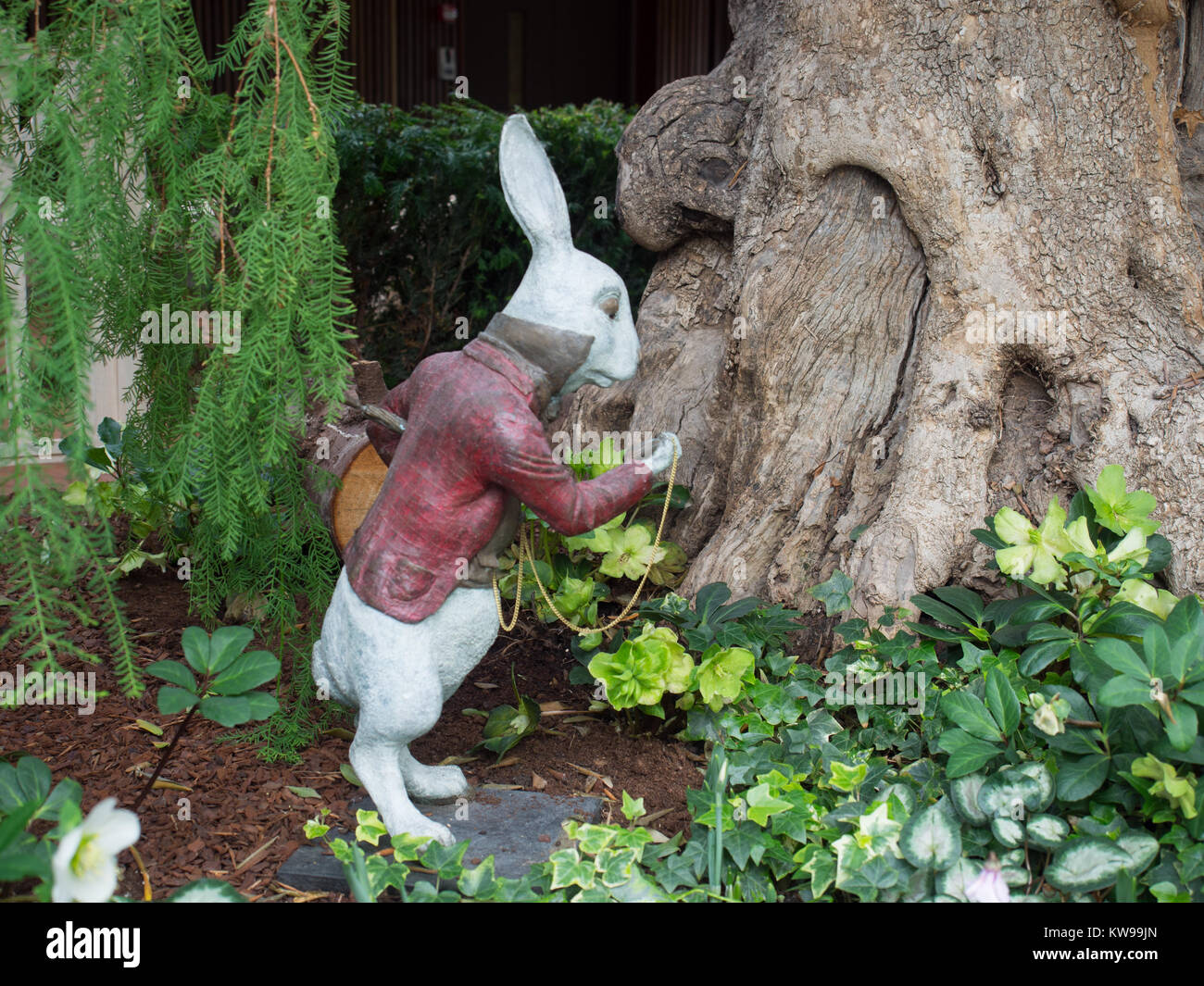 Peter Coniglio statua da giardino Foto stock - Alamy
