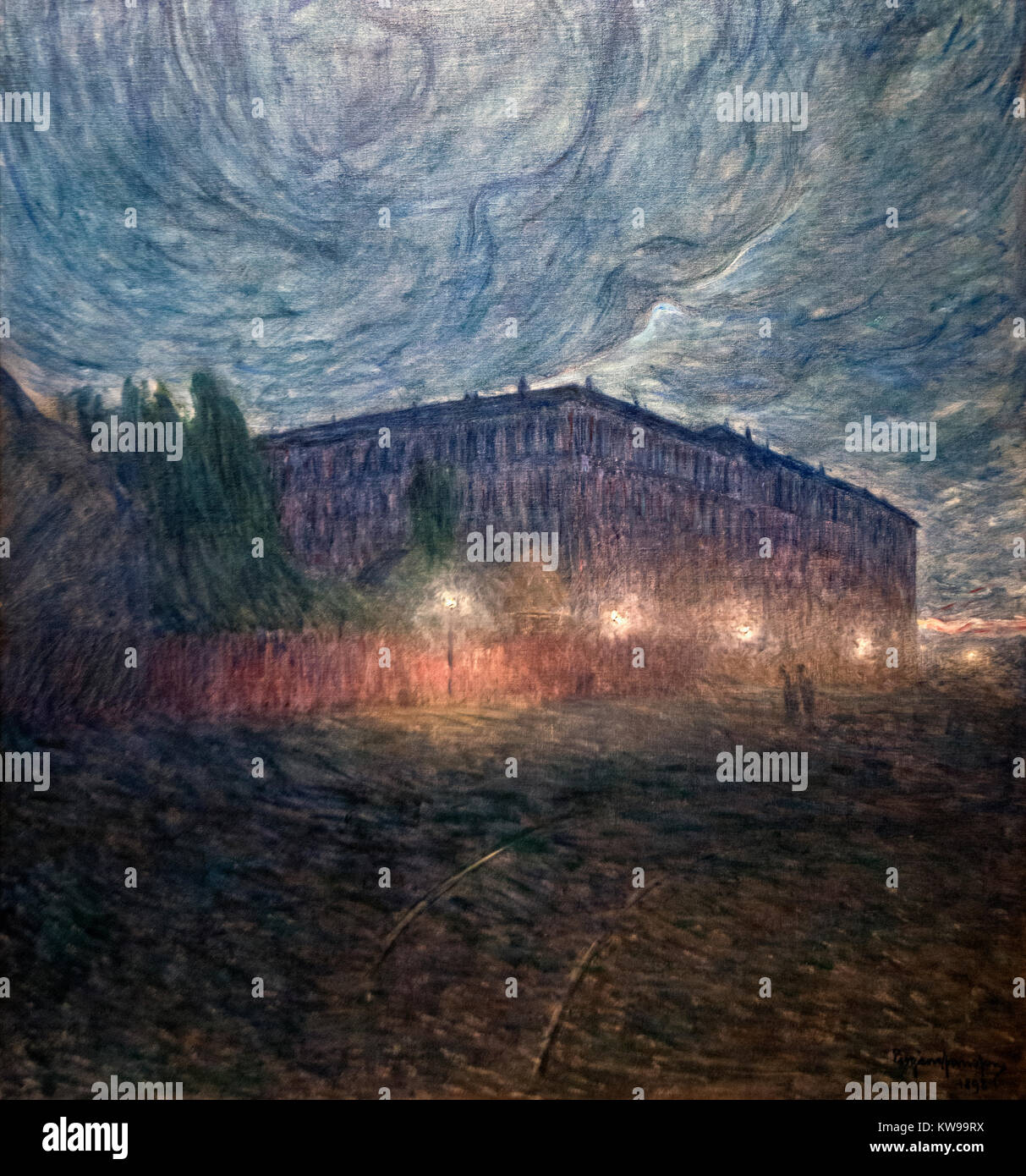 Eugène Jansson: 'Stormy notte' (1898) Foto Stock