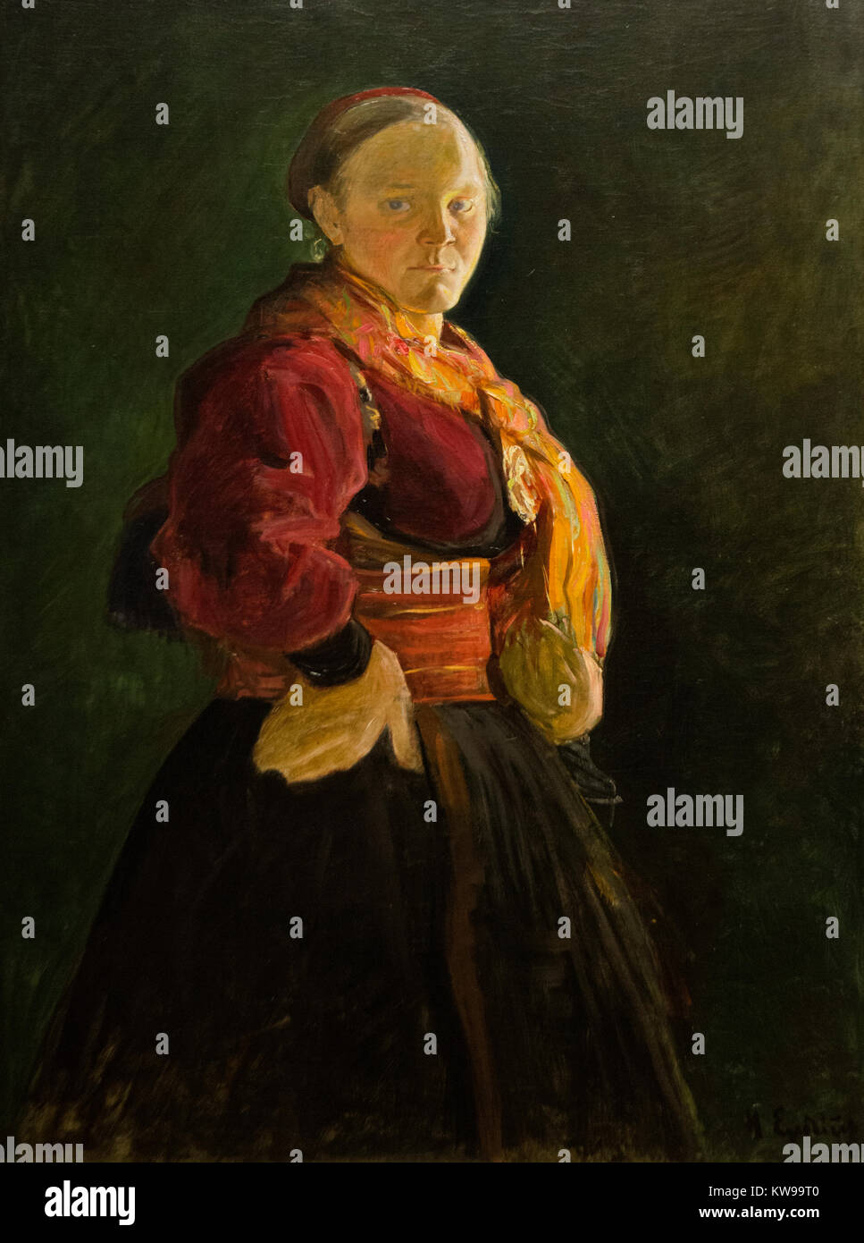 Halfdan Egedius: "Ritratto di Mari Clasen" (1895) Foto Stock