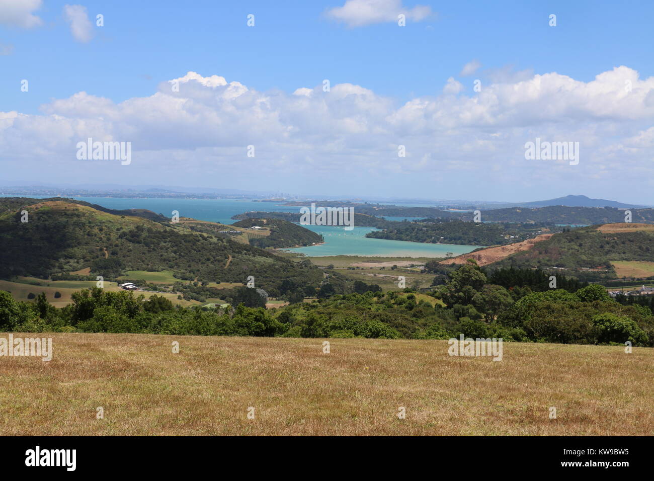 Panorama da Isola di Waiheke Foto Stock