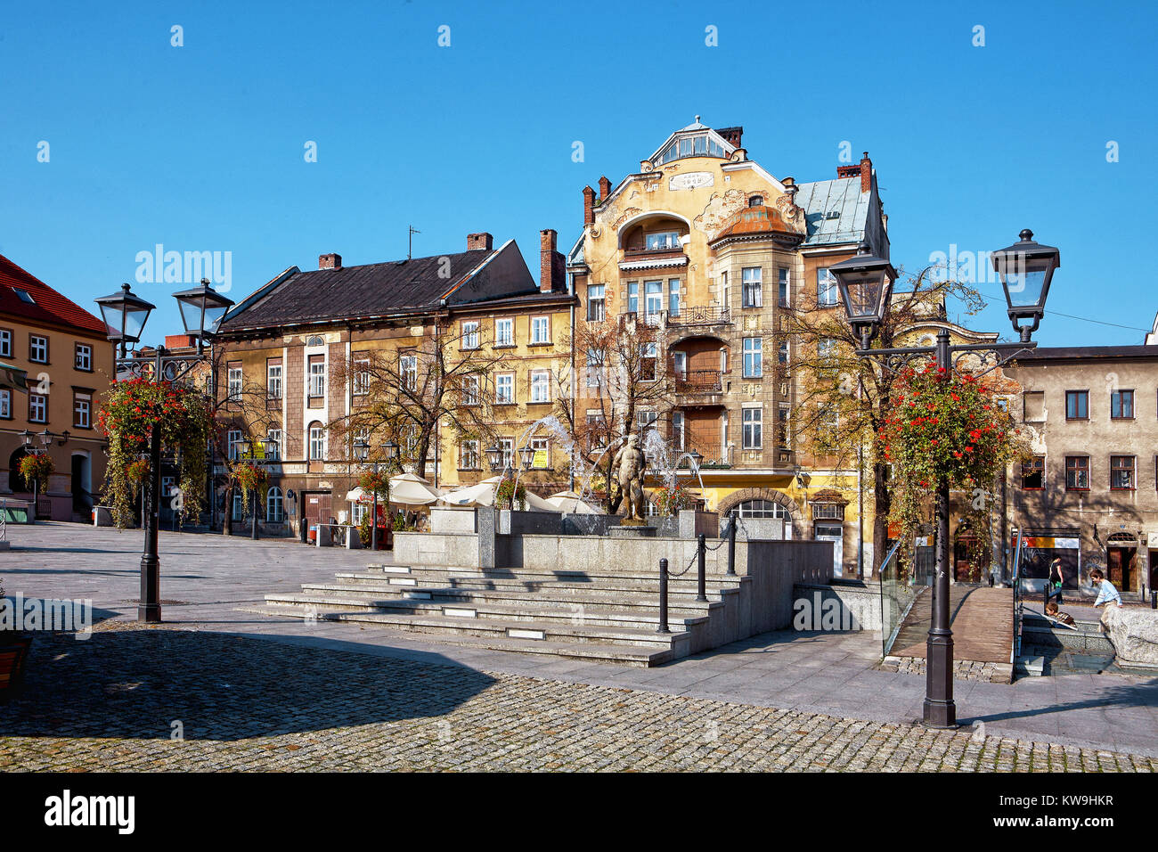 Polonia, Bielsko-Biala, mercato Foto Stock