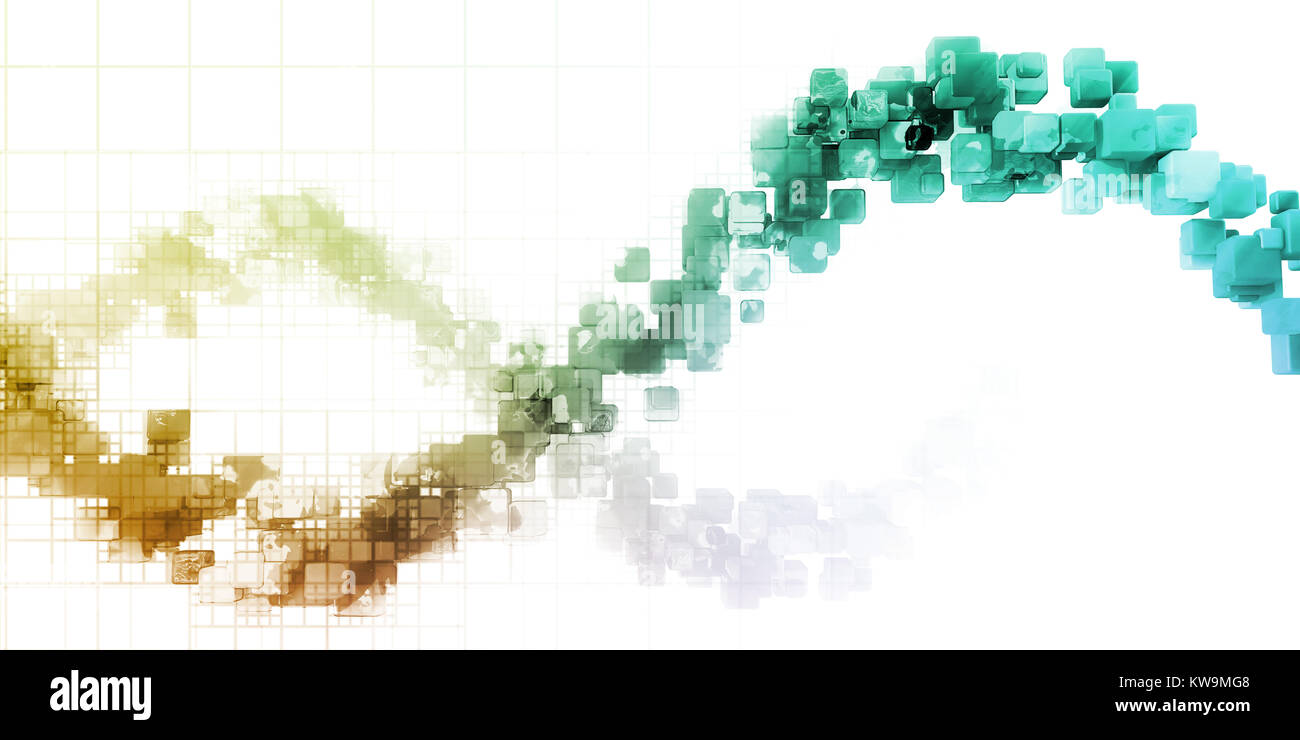 Grande per la visualizzazione di dati Analytics Technology Concept Art Foto Stock