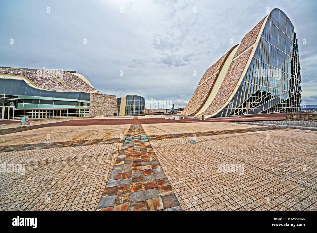 Citade da Cultura de Galicia (città di cultura), Monte Gaias, Santiago de Compostela, Galizia, Spagna Foto Stock