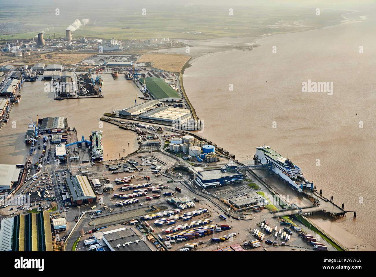 King George Docks scafo, East Yorkshire Regno Unito Foto Stock