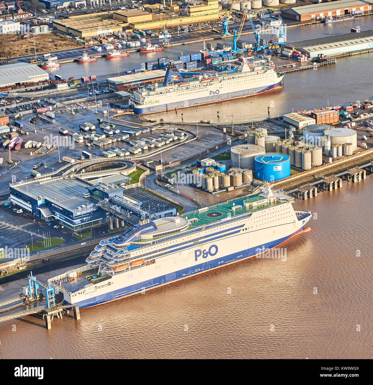 King George Docks scafo, East Yorkshire Regno Unito Foto Stock