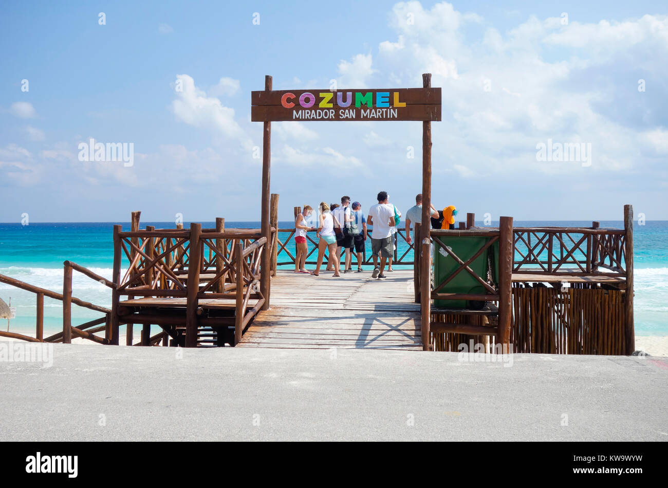 Playa San Martin, Cozumel Messico. Foto Stock