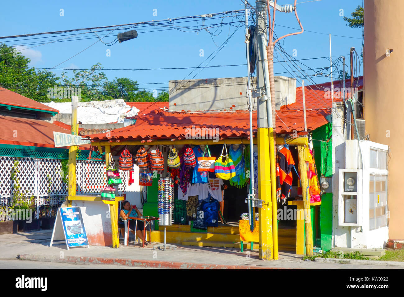 San Miguel de Cozumel, Messico. Foto Stock