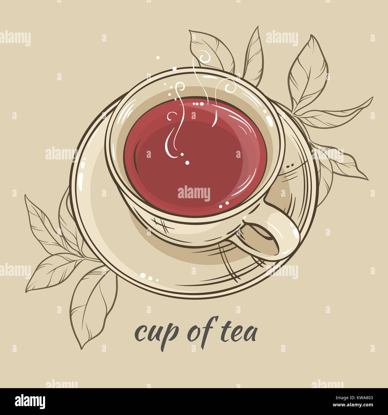 tazza di tè Illustrazione Vettoriale