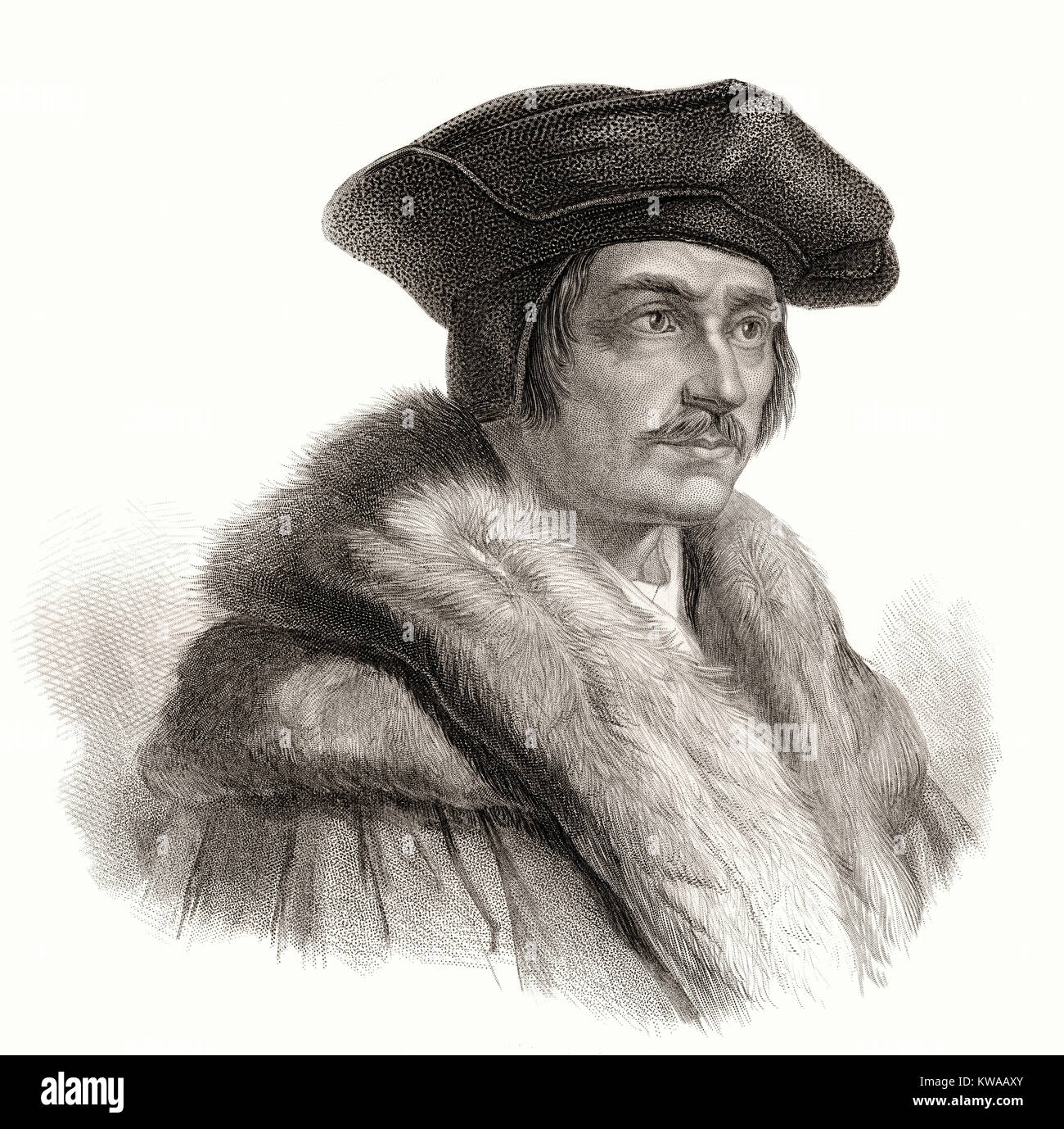 Sir Thomas More o di Thomas Morus, 1478 - 1535, un statista inglese, scrittore umanista Foto Stock