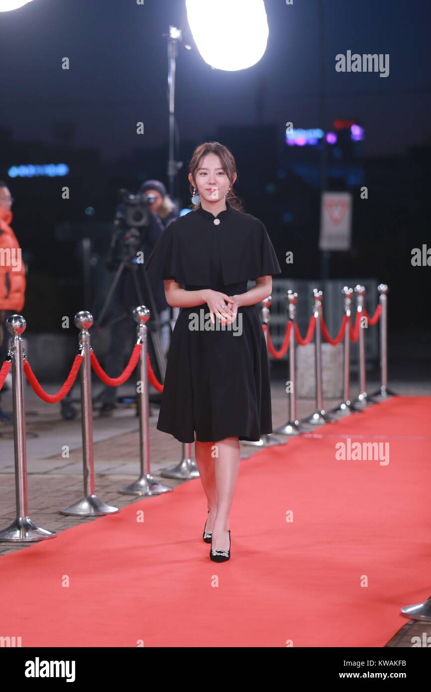Tappeto Rosso del 2017 KBS New Year Awards di Seul in Corea il 31 dicembre, 2017.(Cina e Corea diritti) Foto Stock