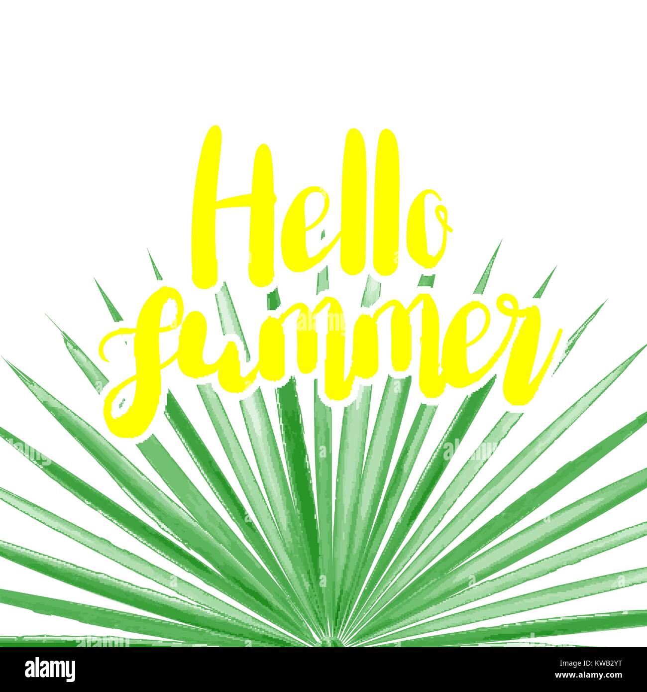 Acquerello paol saluto in foglia Illustrazione Vettoriale