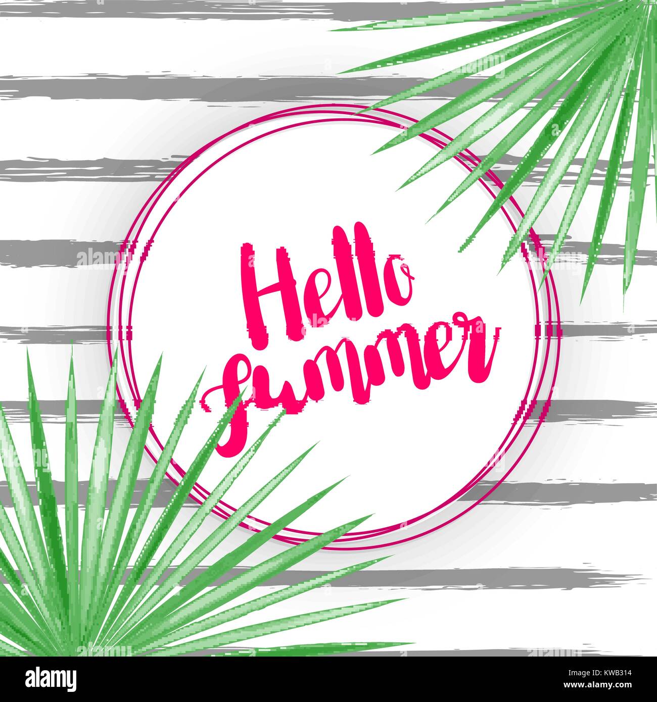 Acquerello paol saluto in foglia Illustrazione Vettoriale