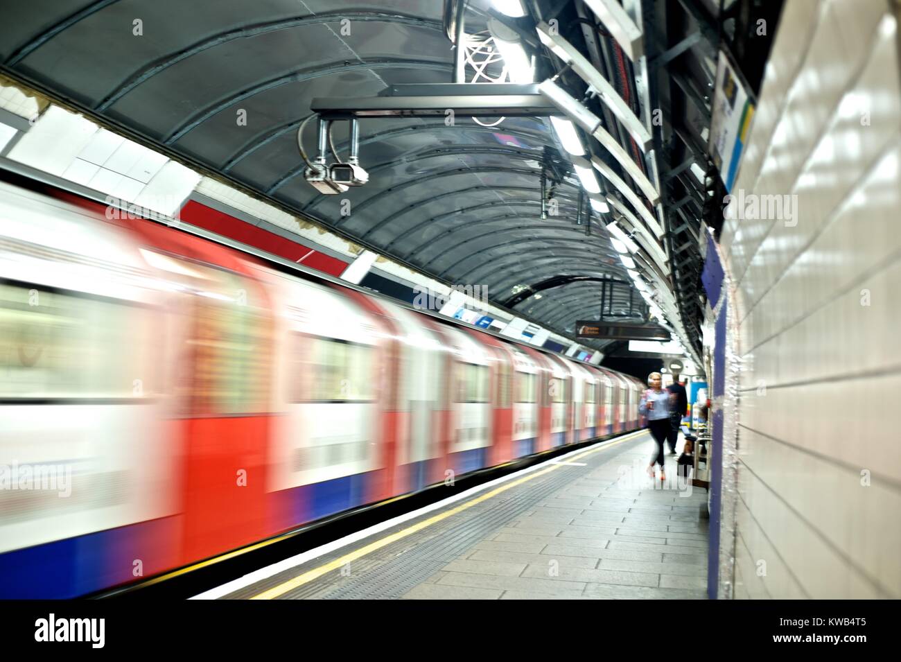 La metropolitana di Londra, stazione di Green Park Foto Stock