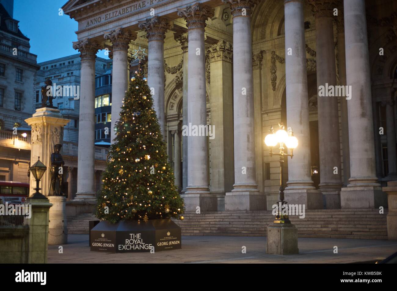 Banca di Inghilterra e Royal Exchange Foto Stock