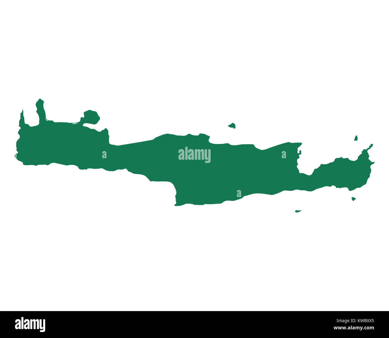 Mappa di Creta Foto Stock