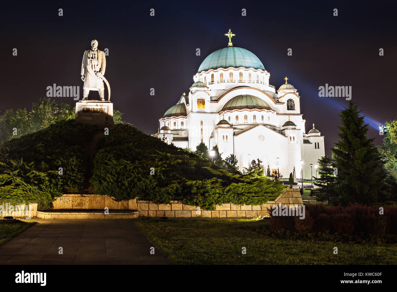 La Cattedrale di San Sava - è la più grande chiesa ortodossa nel mondo Foto Stock