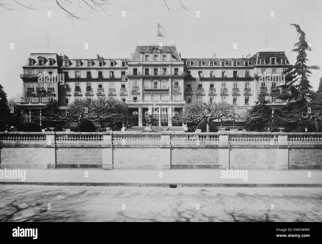 Lega delle Nazioni sede a Ginevra, Svizzera, 1920S (BSLOC 2017 1 30) Foto Stock