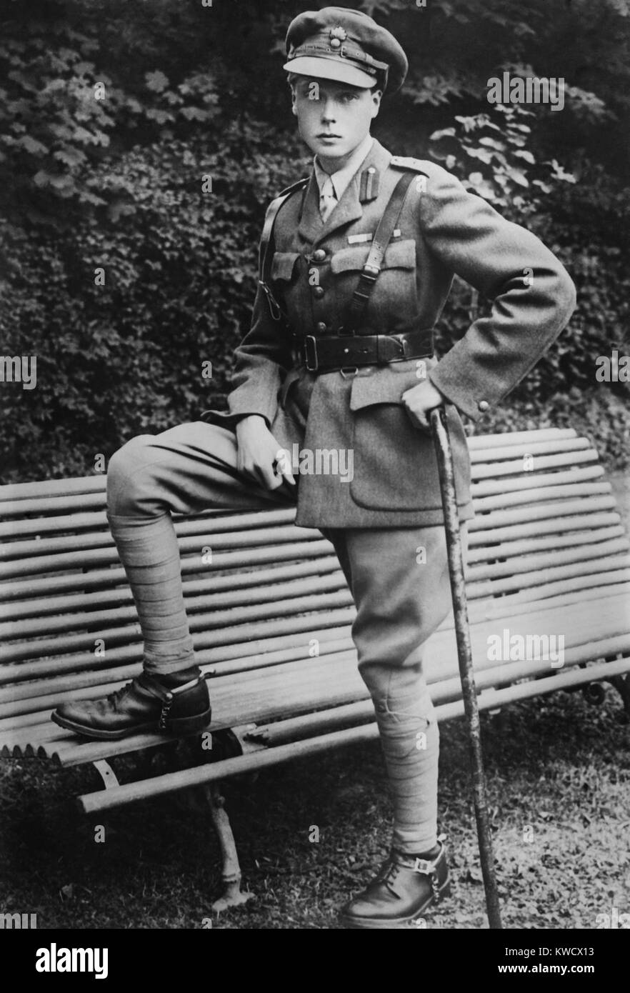 Il Principe di Galles, il futuro Edoardo VIII, della Gran Bretagna, c. 1915 (BSLOC 2017 1 85) Foto Stock