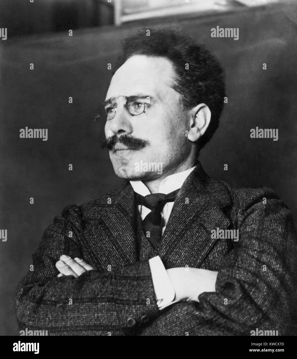 Karl Liebknecht, tedesco di sinistra politico, 1911. Nel 1912 fu eletto al Reichstag dove oppose Germanie entrata in guerra mondiale 1. Egli usciva dalla sua prigionia per anti-guerra di attivismo in ottobre 1918 e unite le fazioni della Rivoluzione tedesca 1918-19 (BSLOC 2017 2 55) Foto Stock