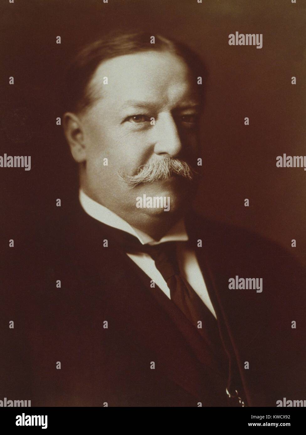 William H. Taft, Segretario della guerra in Theodore Roosevelts cabinet, aprile 1908 (BSLOC 2017 2 95) Foto Stock
