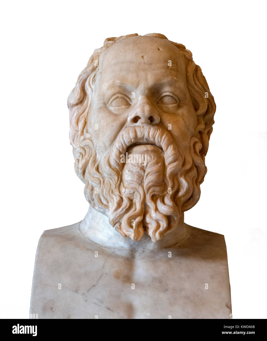 Busto di Socrate, Palazzo Nuovo, Musei Capitolini di Roma, Italia Foto Stock