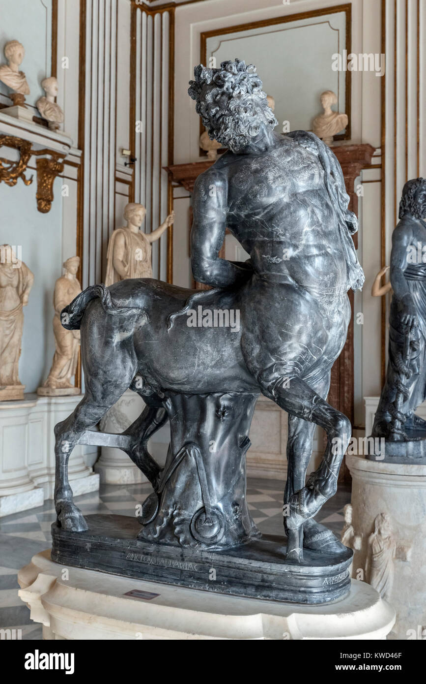 Centauro Furietti, risalente al regno di Adriano nel II secolo d.c. , Palazzo Nuovo, Musei Capitolini di Roma, Italia Foto Stock