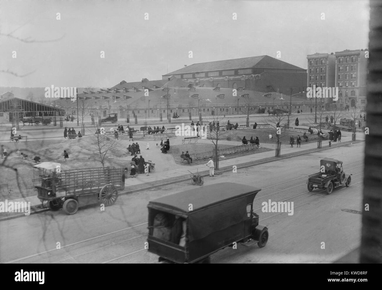 Evangelista Billy della Domenica della tenda tenda a 168Street a New York City, 1917 (BSLOC 2016 8 113) Foto Stock