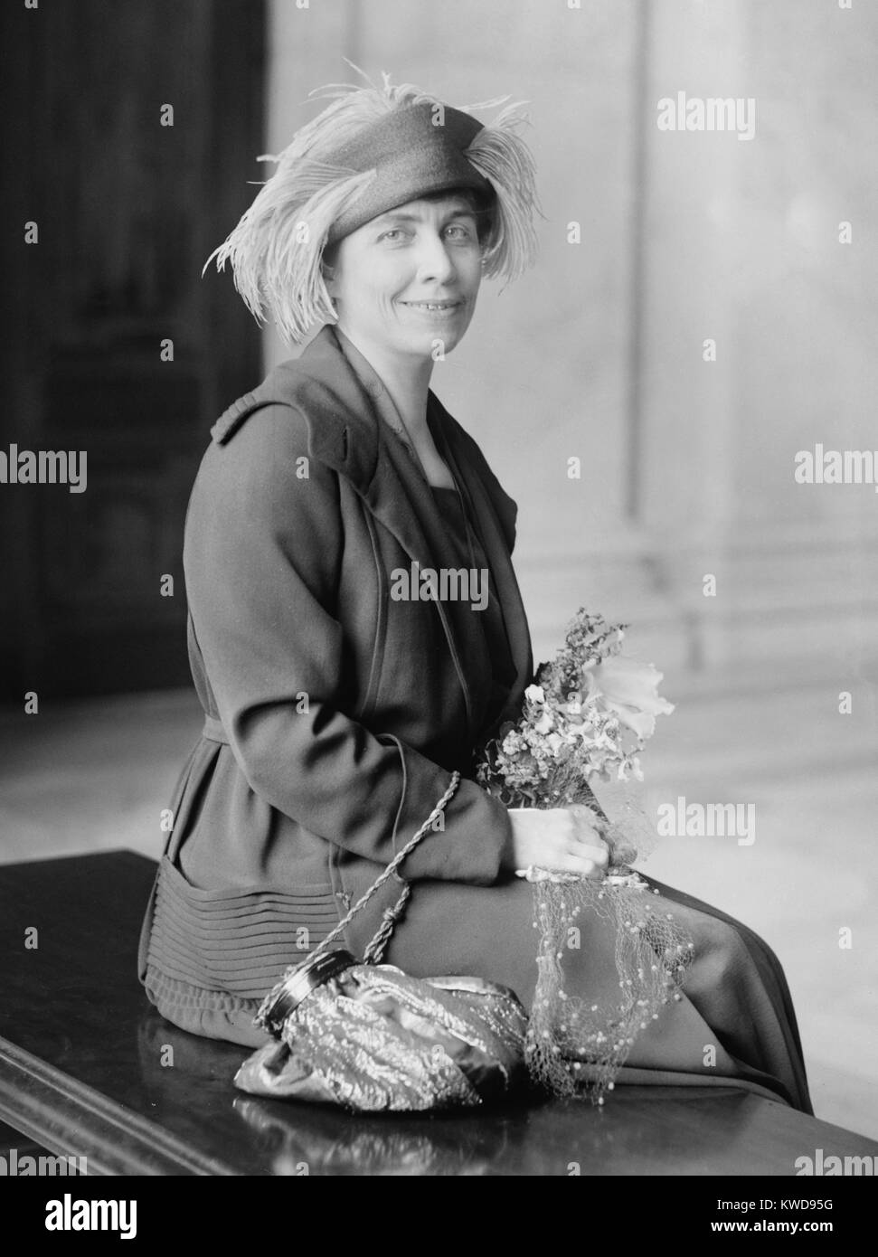 Grazia Coolidge, moglie del Vice presidente-eletto Calvin Coolidge a Washington D.C. Il 1 marzo 1921. (BSLOC 2015 16 39) Foto Stock
