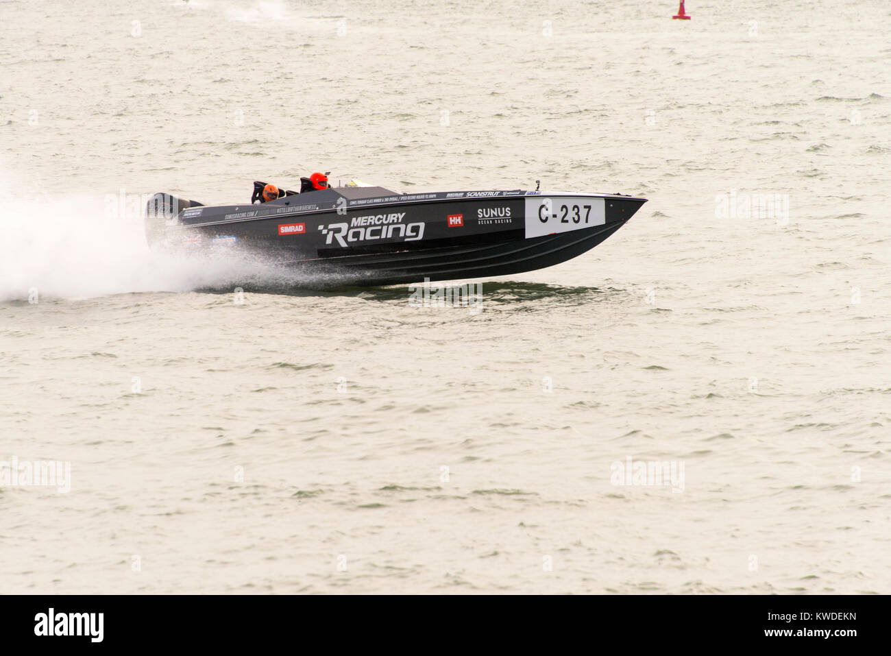 Power boat race Exmouth Devon Foto Stock