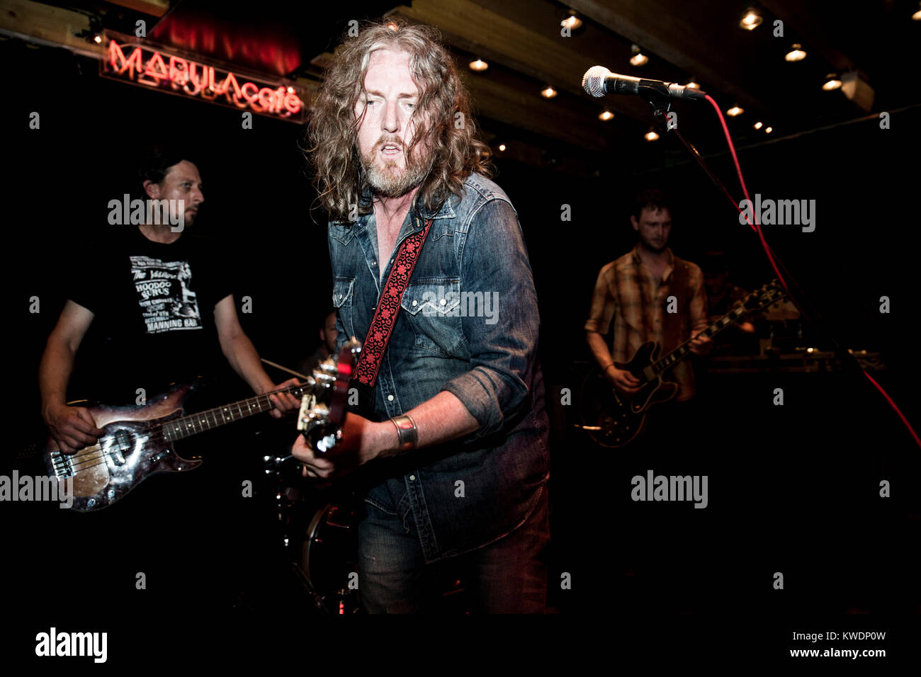 Barcellona, Spagna. Ottobre 27, 2017. Concerto di Leadfinger nella caffetteria Marula. Organizzato da una Wamba Buluba. Fotografo: © Aitor Rodero. Foto Stock