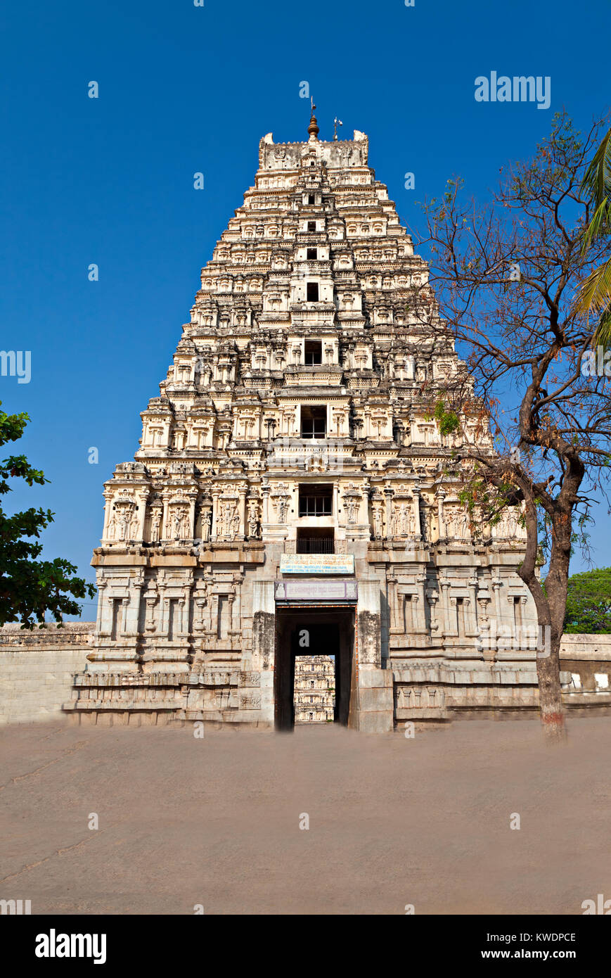 Tempio Virupaksha, Hampi, nello stato di Karnataka, India Foto Stock