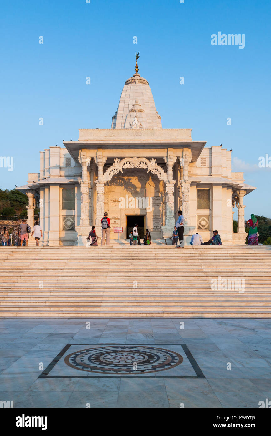 Birla Mandir (Laxmi Narayan) è un tempio indù a Jaipur, India Foto Stock