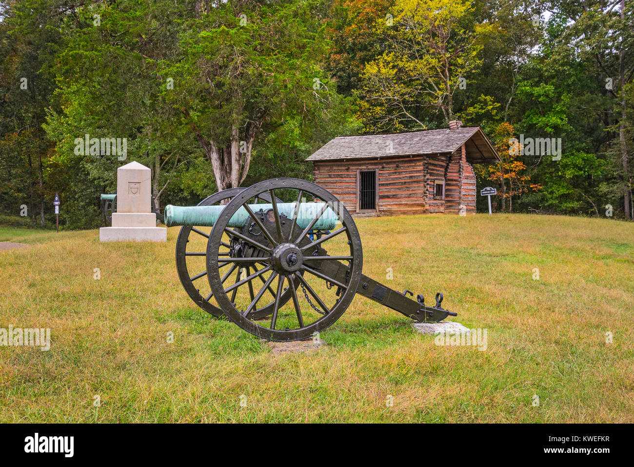 Chickamauga e Chattanooga National Military Park si trova in Georgia e Tennessee ed è stato uno dei più battaglie decisive della guerra civile. Foto Stock