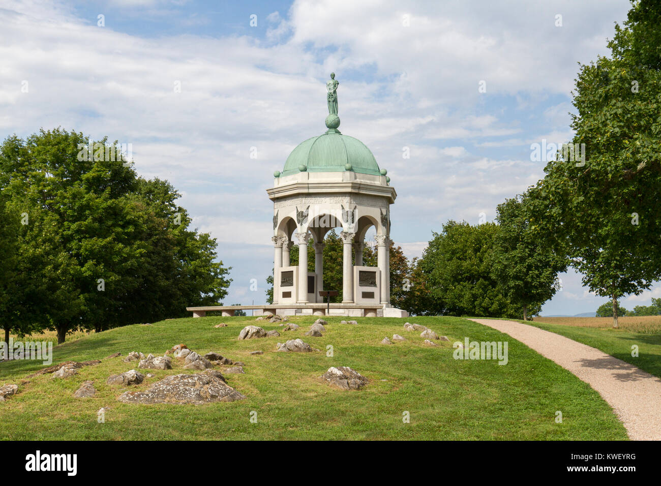 Il Maryland Memorial, Antietam National Battlefield (U.S. Parco nazionale di servizio), Sharpsburg, Maryland, Stati Uniti. Foto Stock