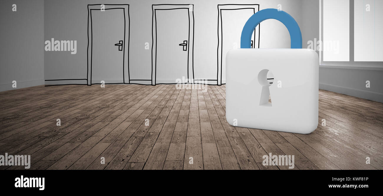 Immagine composita del simbolo del lucchetto Foto Stock